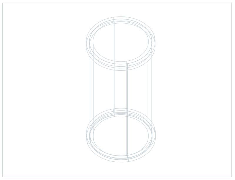 Pipe 2D Wireframe