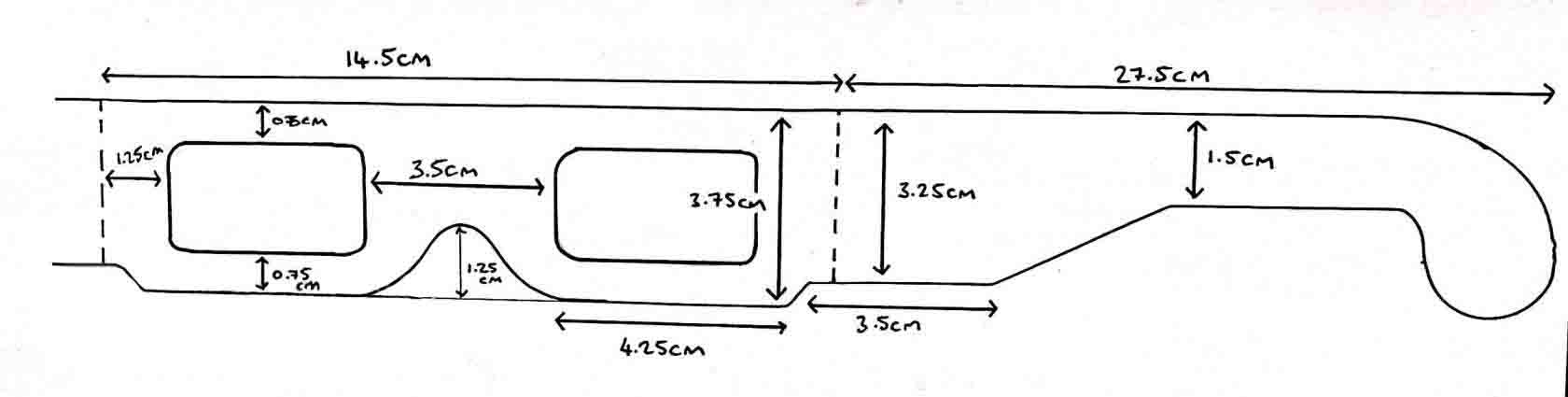 3D glasses measurements