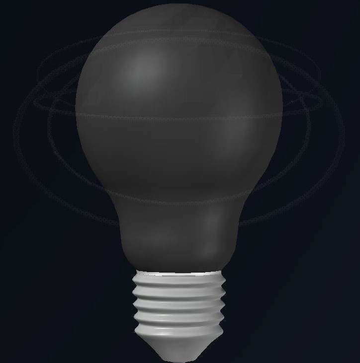 Light Bulb CAD 3D - now